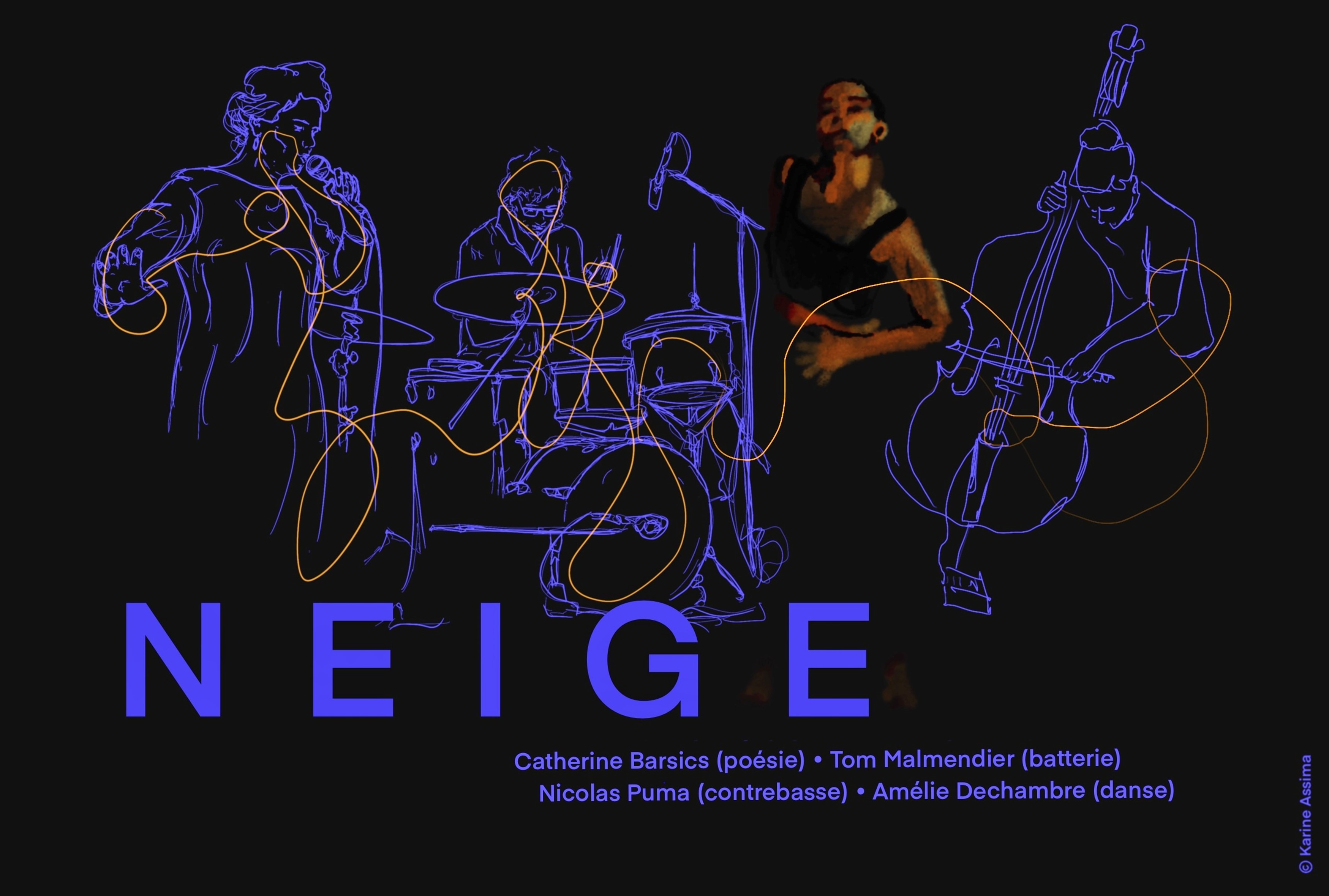 19h | N E I G E trio + guest Amélie Dechambre